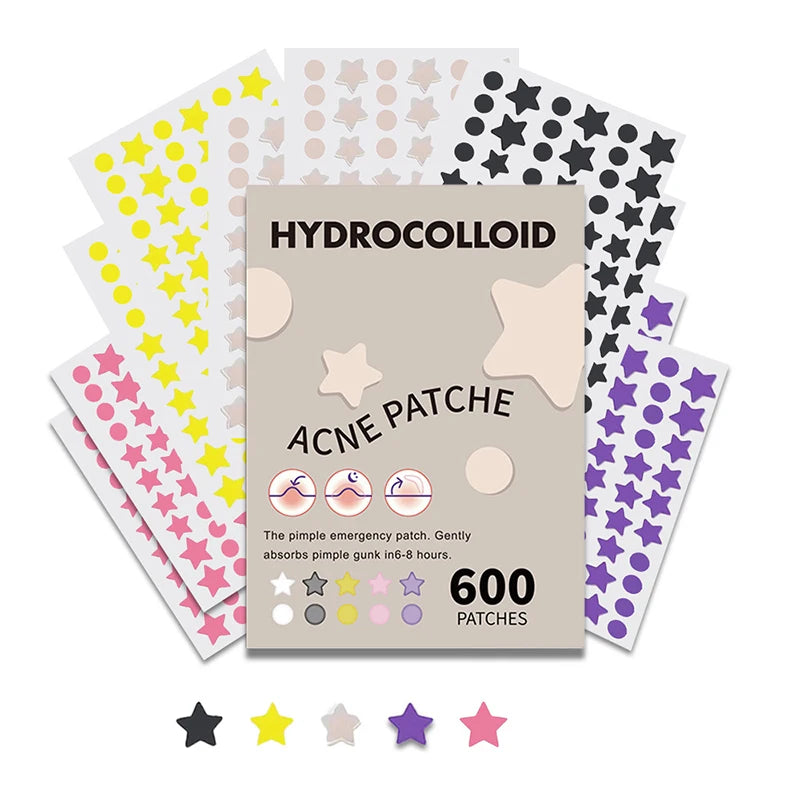 600 piece set - Star Pimple Patch Acne Removal Skin Care Stickers