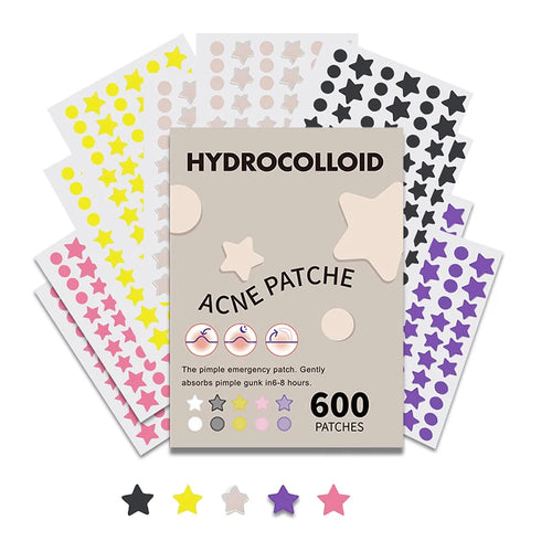 600 piece set - Star Pimple Patch Acne Removal Skin Care Stickers