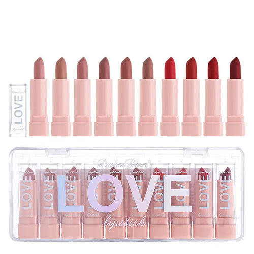 10 Piece Matte Lip Kit - Korean cosmetics