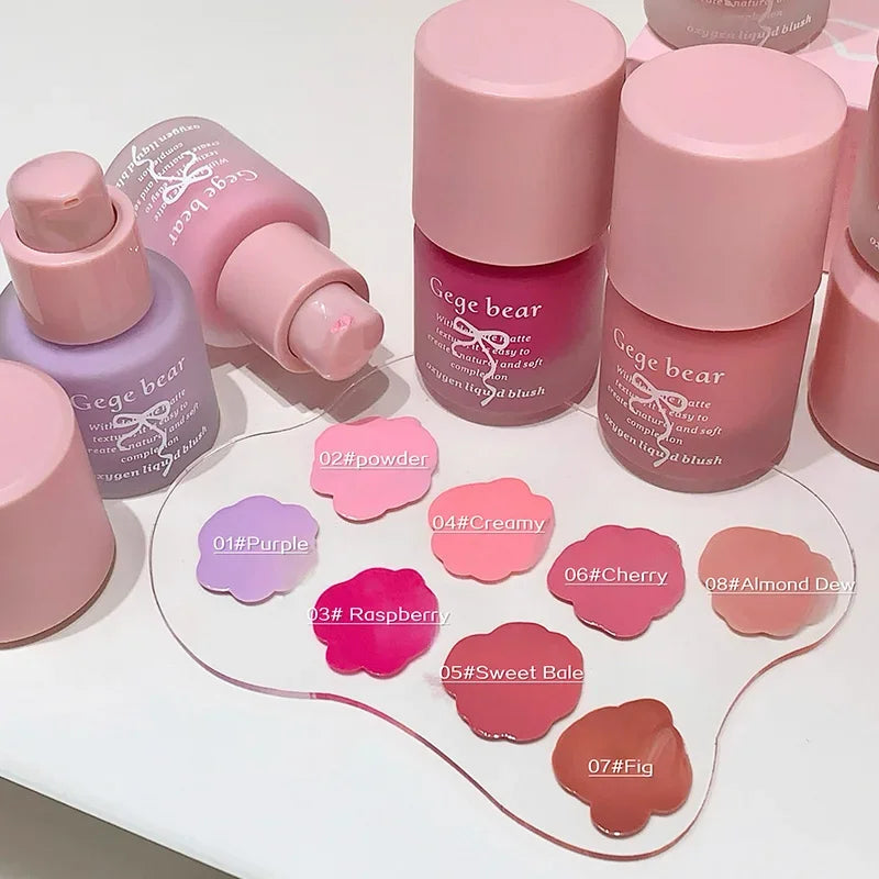 Beauty Soft Light Pink Liquid Blush Lasting Waterproof