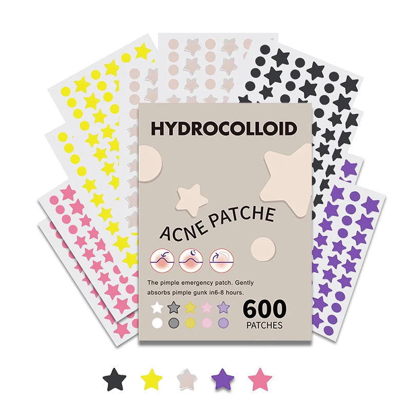 600 piece set - Star Pimple Patch Acne Removal Skin Care Stickers