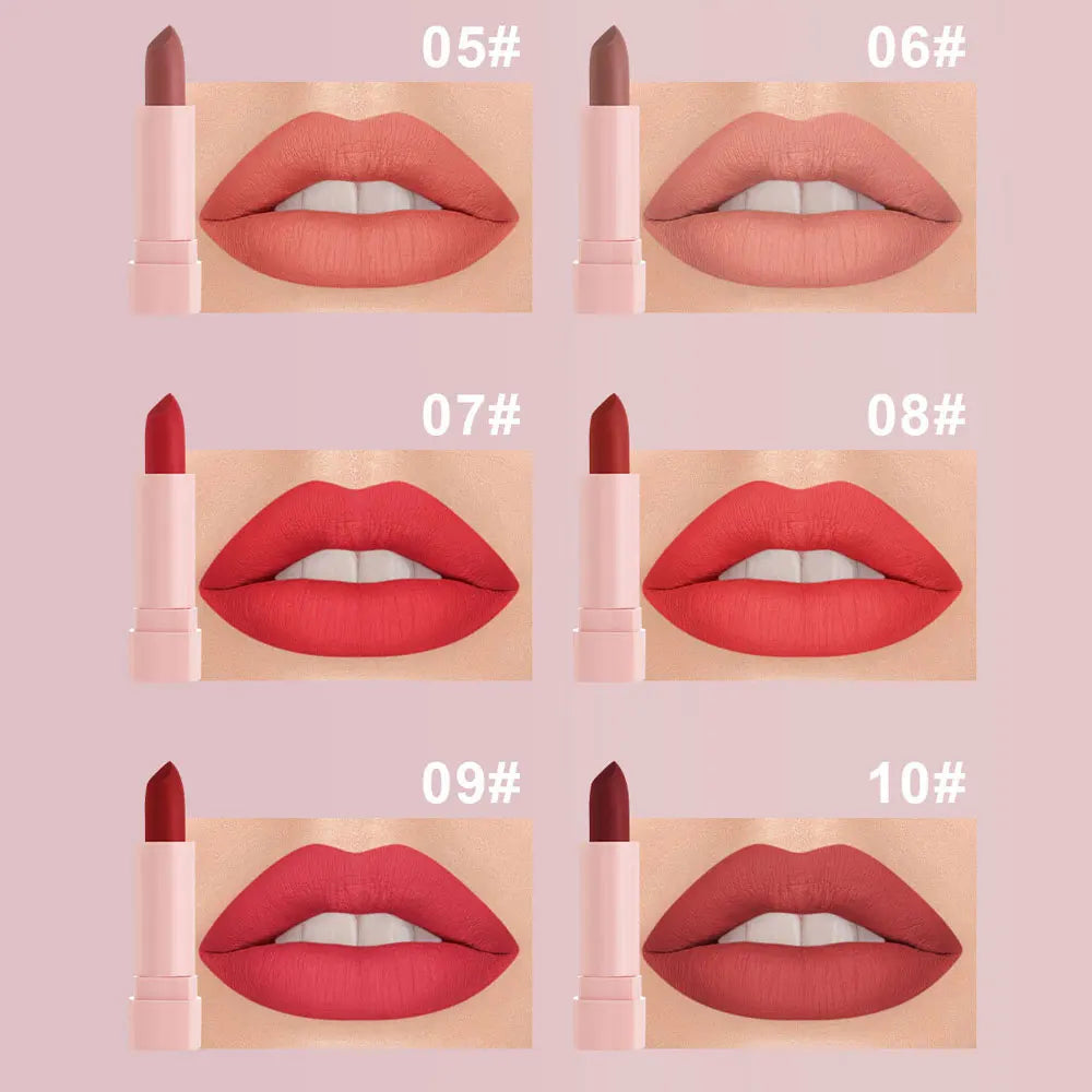 10 Piece Matte Lip Kit - Korean cosmetics