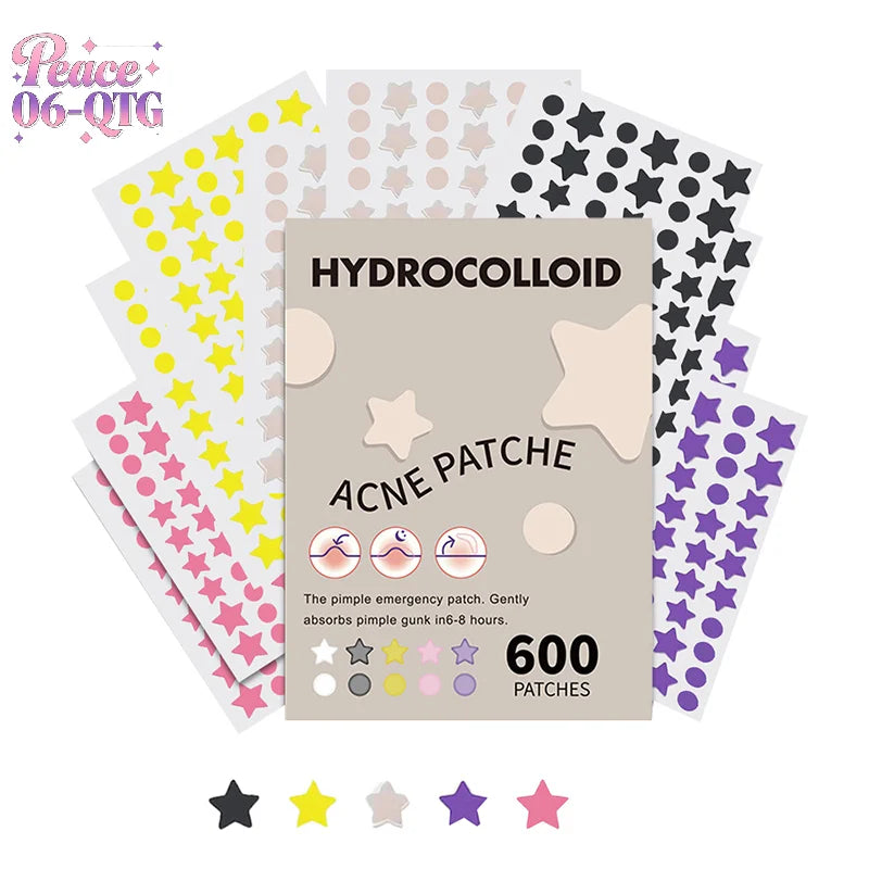 600 piece set - Star Pimple Patch Acne Removal Skin Care Stickers