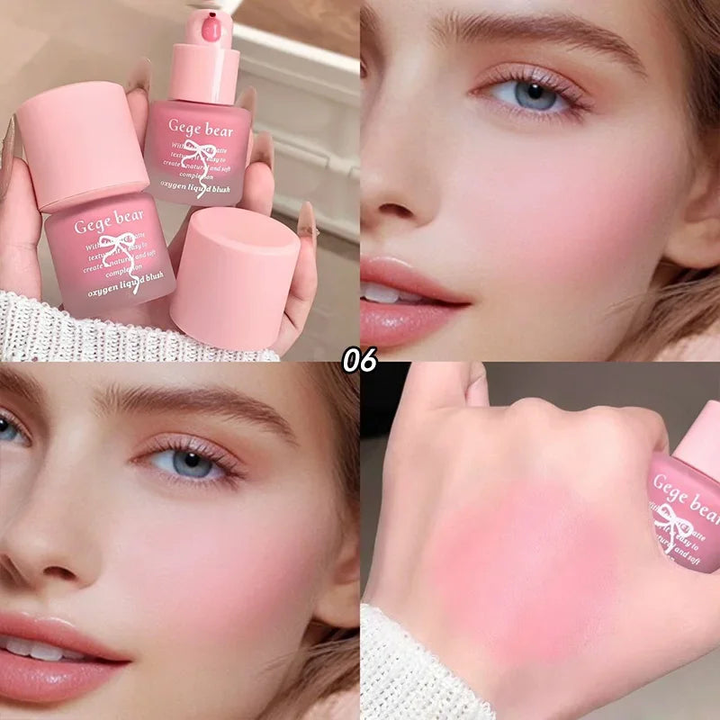 Beauty Soft Light Pink Liquid Blush Lasting Waterproof