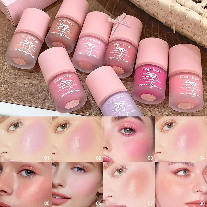 Beauty Soft Light Pink Liquid Blush Lasting Waterproof