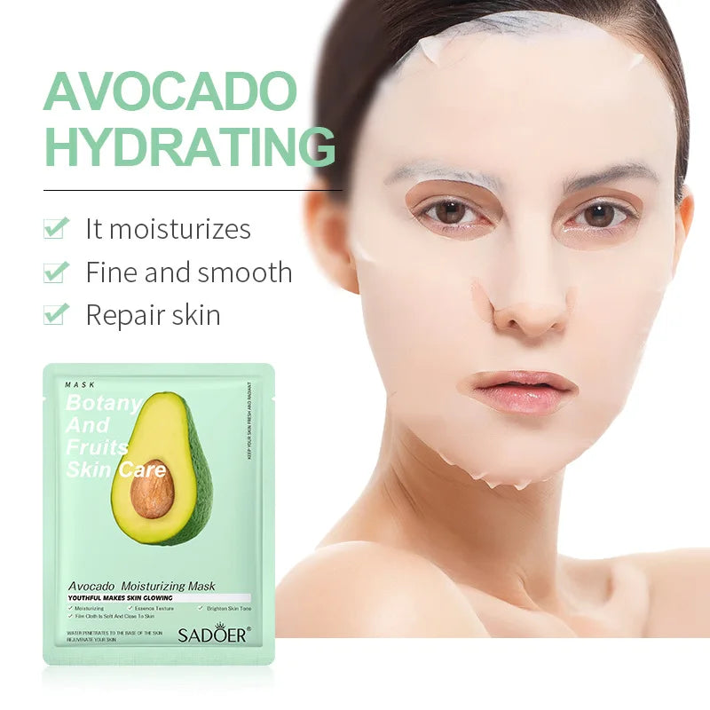 8 pieces Fruits Face Mask Beauty Facial skincare